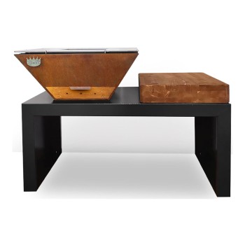 Barbacoa de Leña Clementi Colorado con Encimera Barbacoa de Leña Clementi Colorado con Encimera