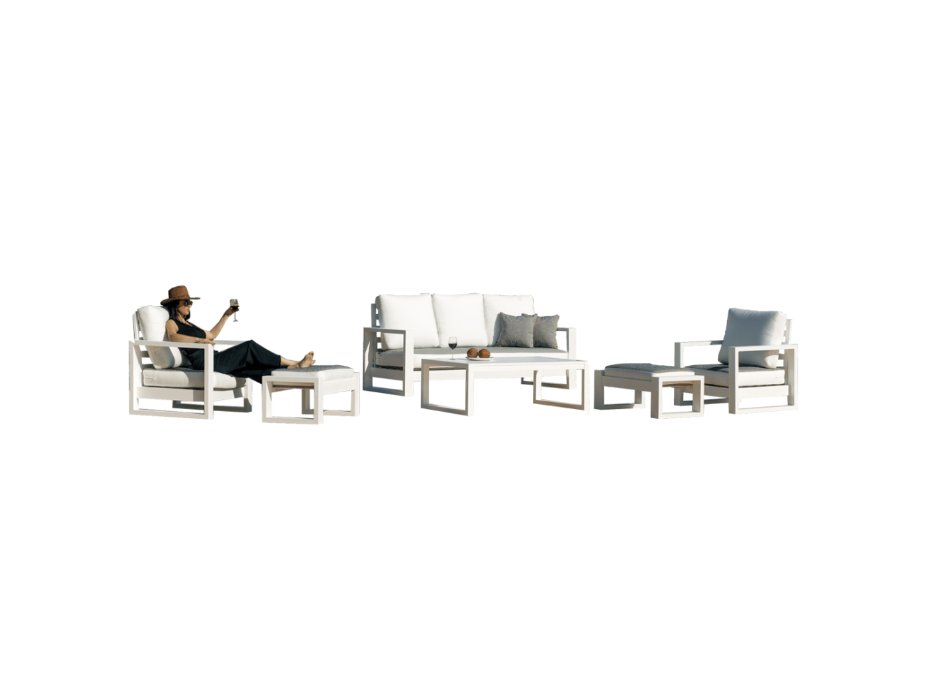 Cartago 8 3-Seater Sofa Set