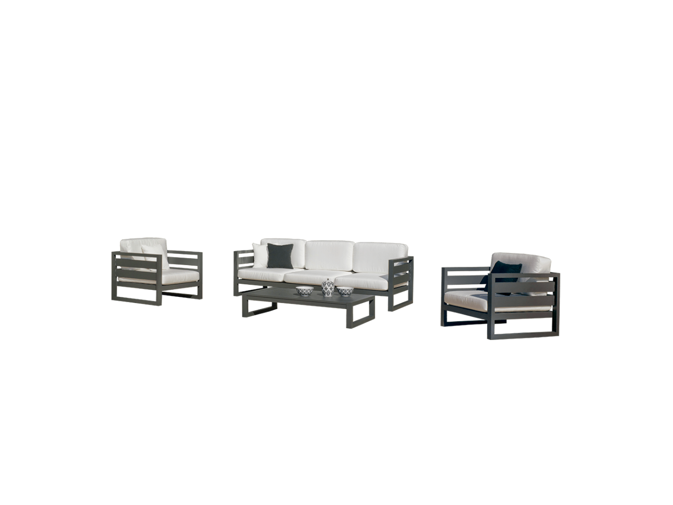 Conjunto de Sofá de 3 Lugares Cosmos 8 Conjunto de Sofá de 3 Lugares Cosmos 8