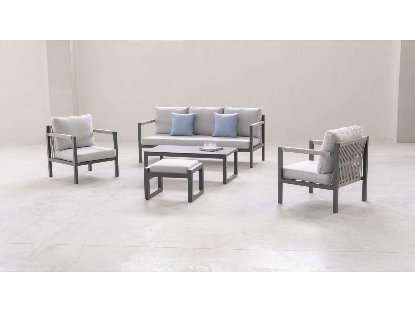 Conjunto de Sofá de 3 Lugares Damasco 8