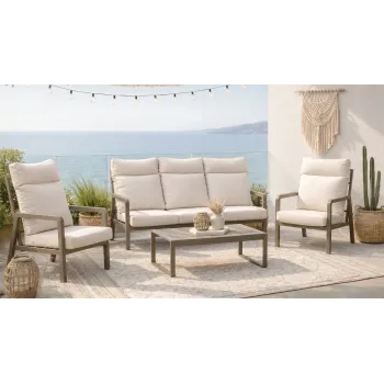 Conjunto de Sofá de 3 Lugares Haston 8