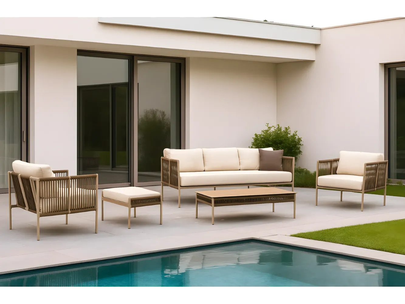 Conjunto de Sofá de 3 Plazas Java 8