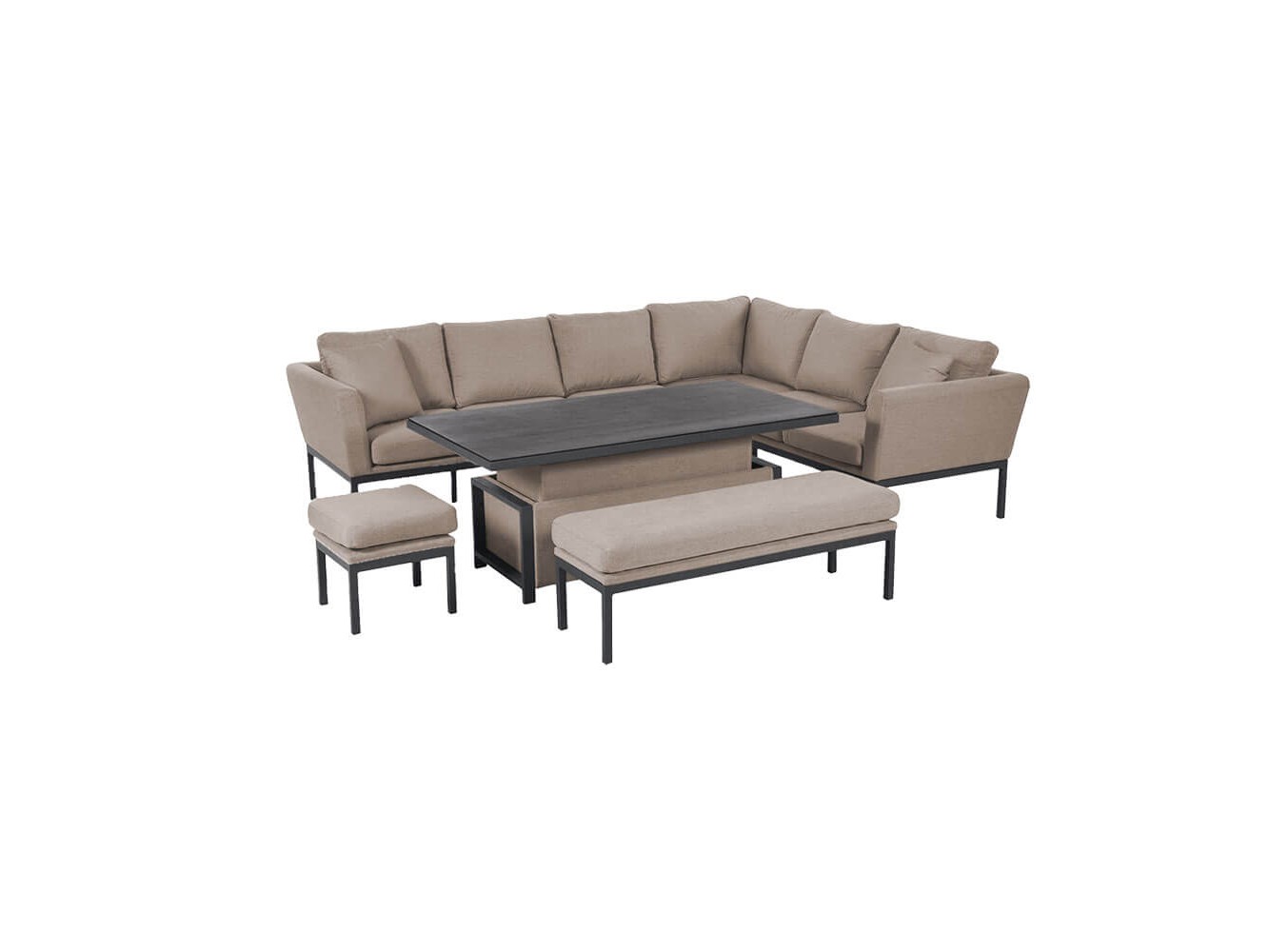 Ens. de Salle à Manger d'Angle avec Table Relevable Argenta Ens. de Salle à Manger d'Angle avec Table Relevable Argenta