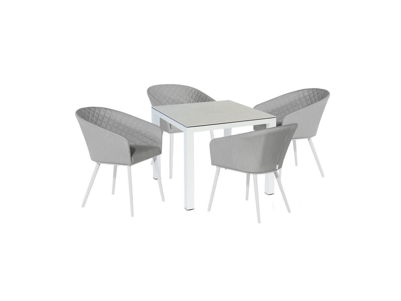 Napoli 4 Seat Square Dining Set Napoli 4 Seat Square Dining Set