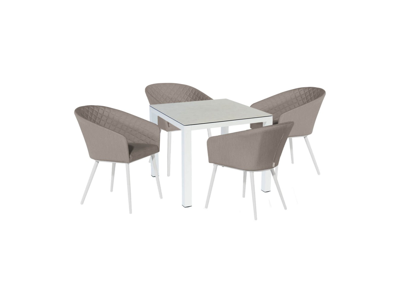 Napoli 4 Seat Square Dining Set Napoli 4 Seat Square Dining Set