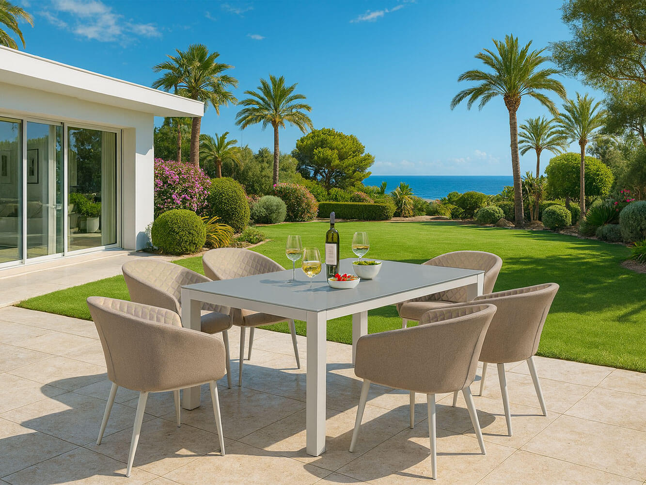 Salon de Jardin Rectangulaire Napoli 6 Places Salon de Jardin Rectangulaire Napoli 6 Places