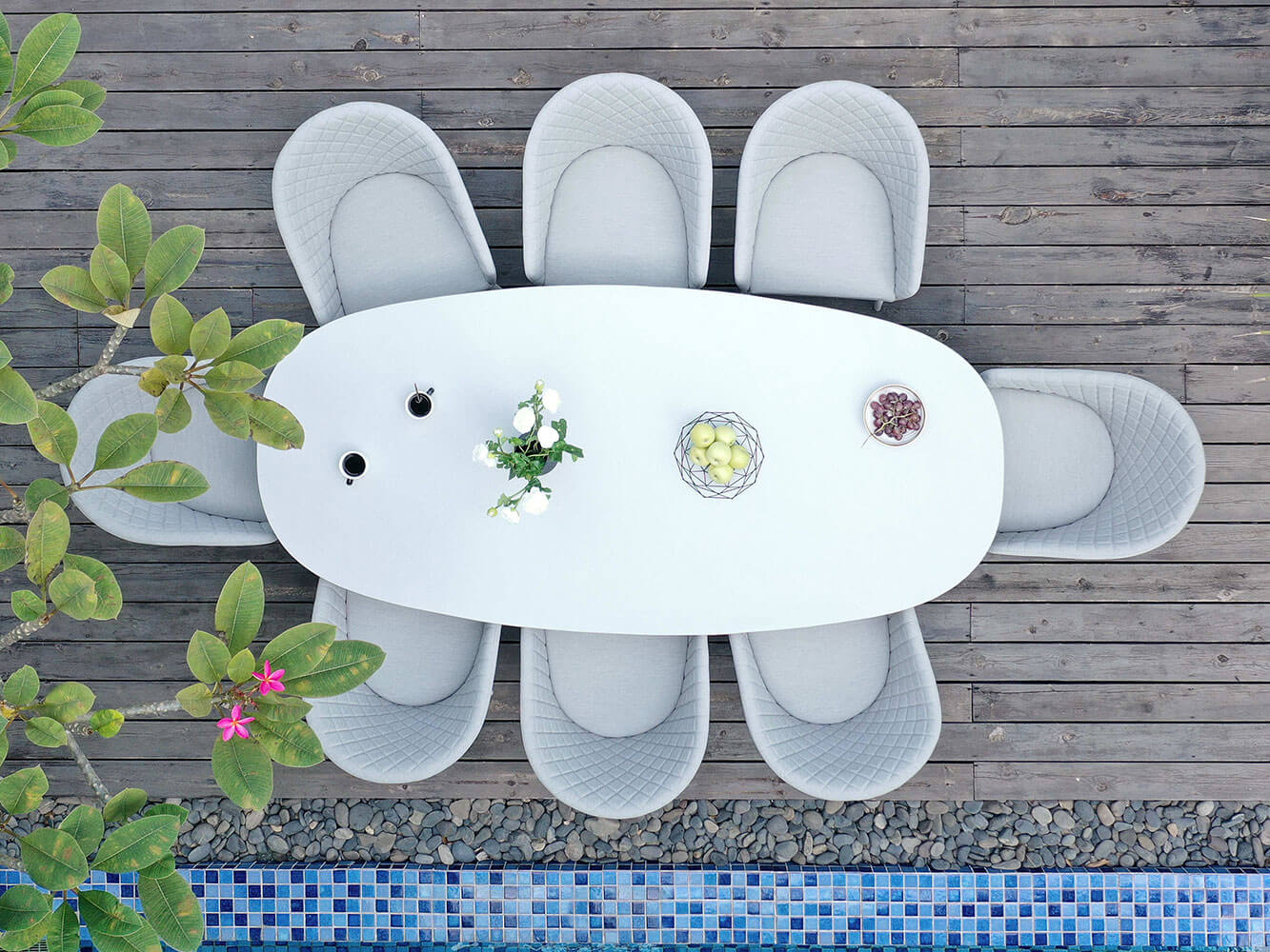 Salon de Jardin Ovale Napoli 8 Places Salon de Jardin Ovale Napoli 8 Places