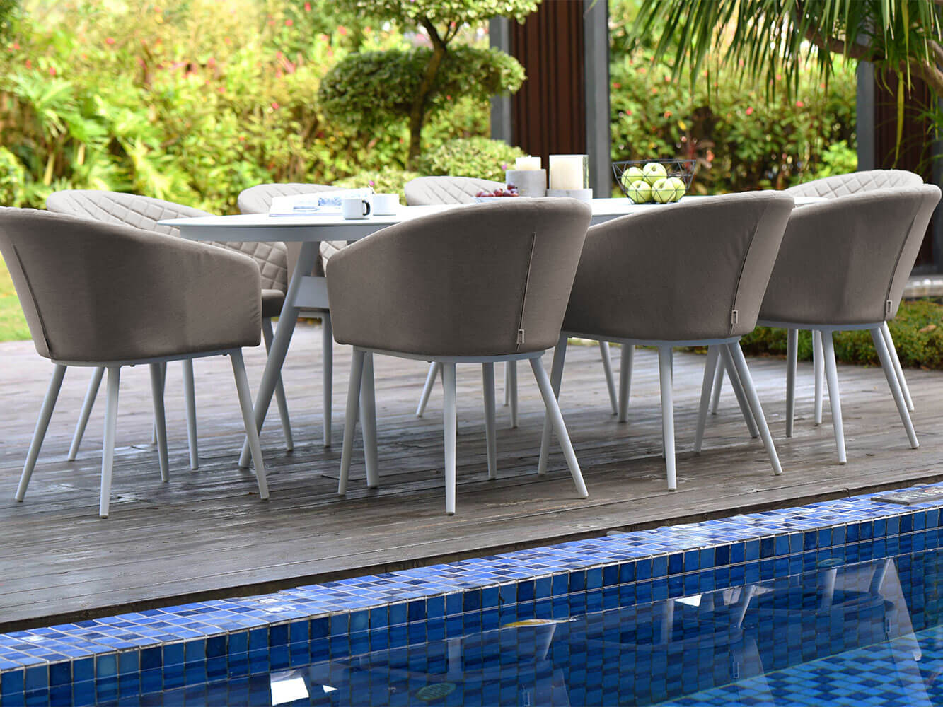 Salon de Jardin Ovale Napoli 8 Places Salon de Jardin Ovale Napoli 8 Places