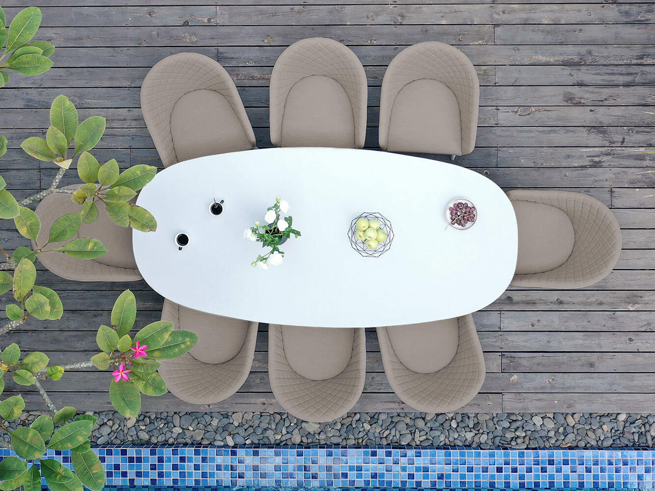 Salon de Jardin Ovale Napoli 8 Places Salon de Jardin Ovale Napoli 8 Places