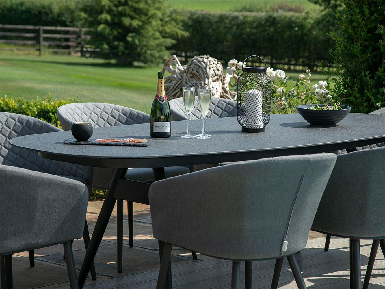 Salon de Jardin Ovale Napoli 8 Places Salon de Jardin Ovale Napoli 8 Places