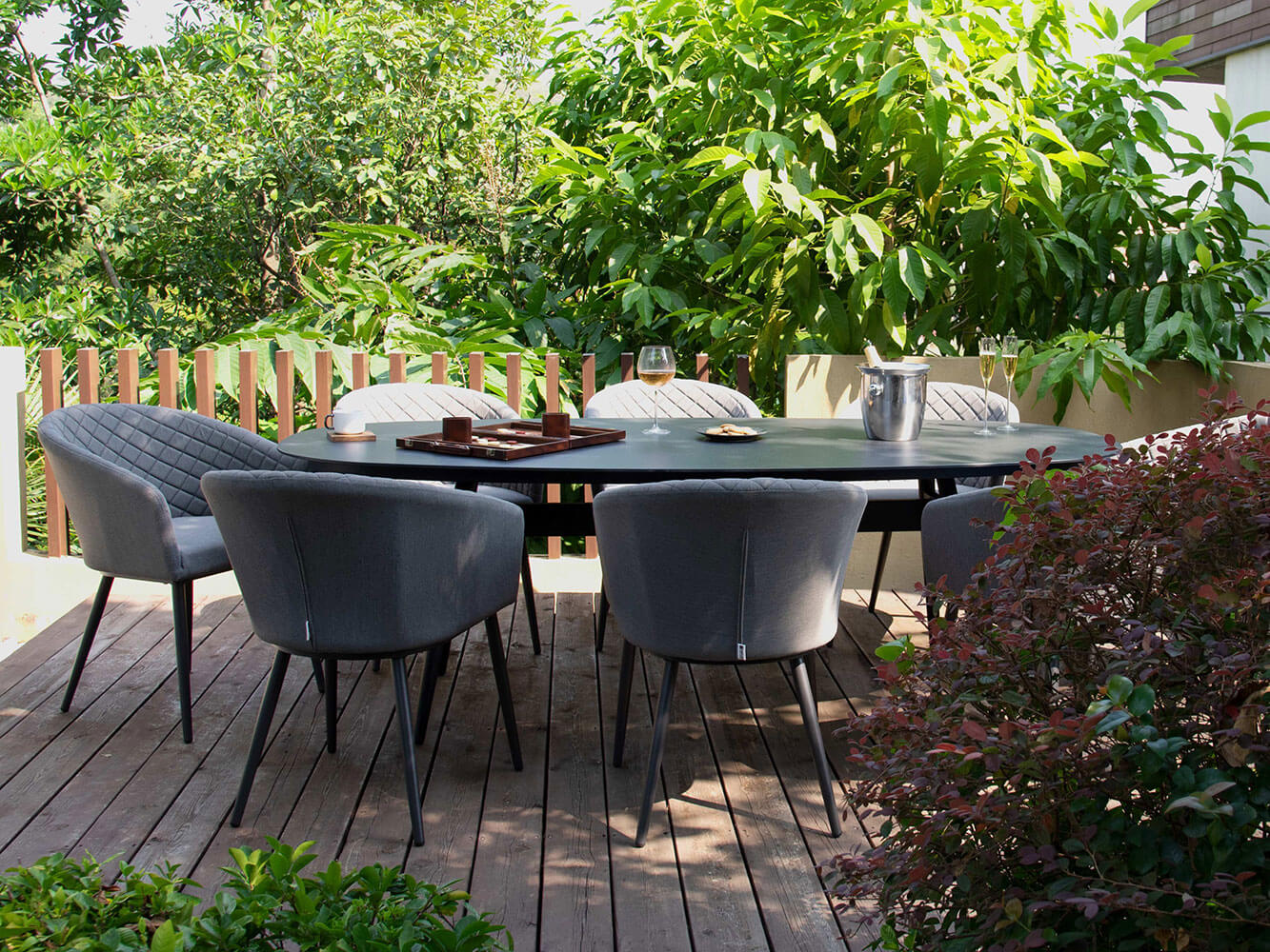 Salon de Jardin Ovale Napoli 8 Places Salon de Jardin Ovale Napoli 8 Places