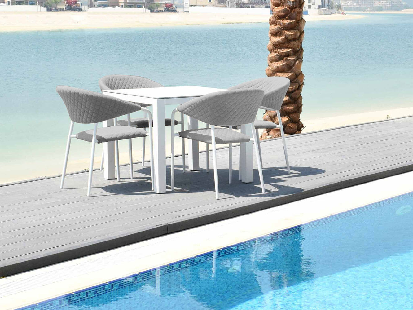 Salon de Jardin Carré Nuoro 4 Places Salon de Jardin Carré Nuoro 4 Places