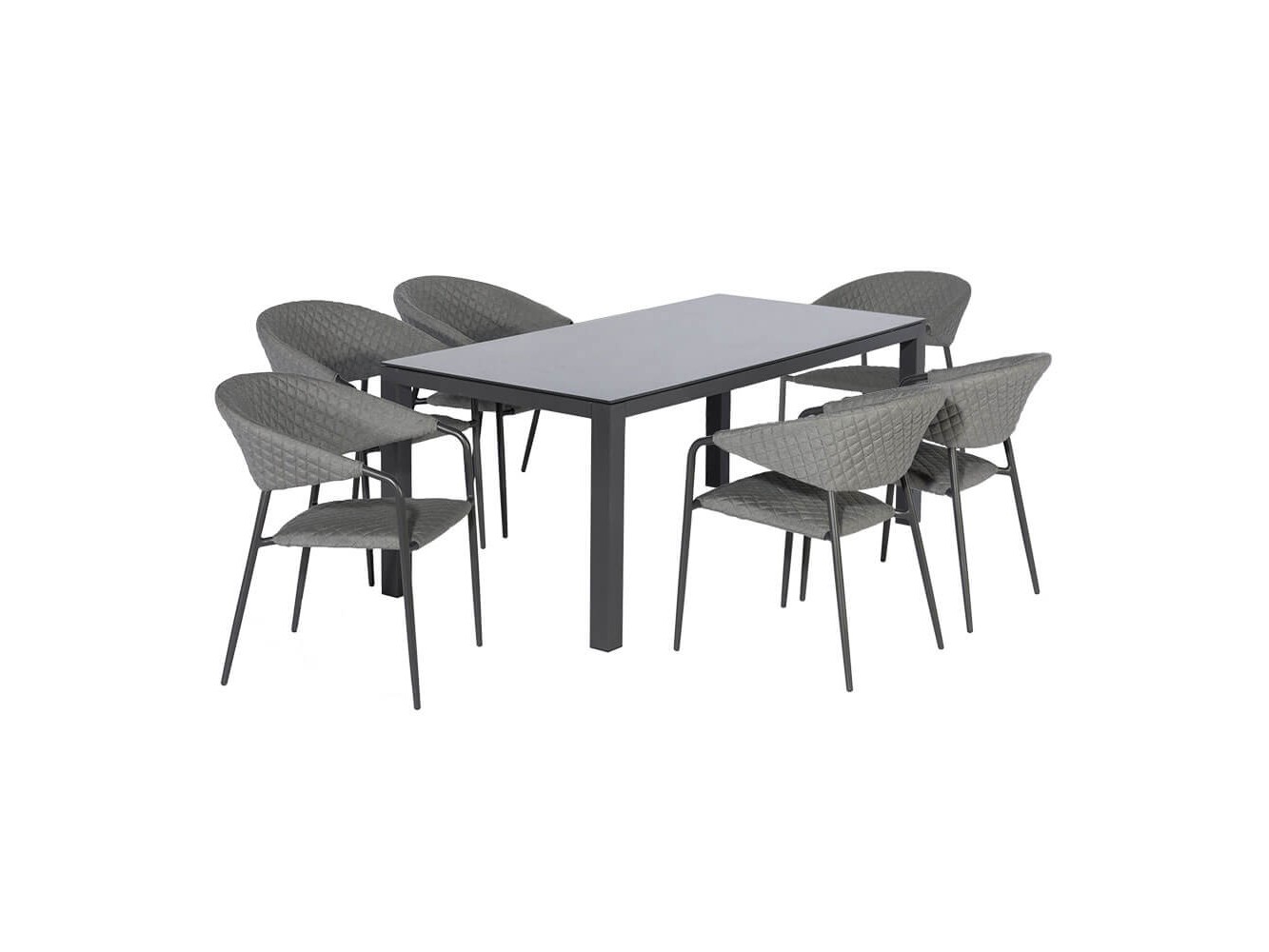 Conjunto de Jantar Rectangular Nuoro com 6 Lugares Conjunto de Jantar Rectangular Nuoro com 6 Lugares