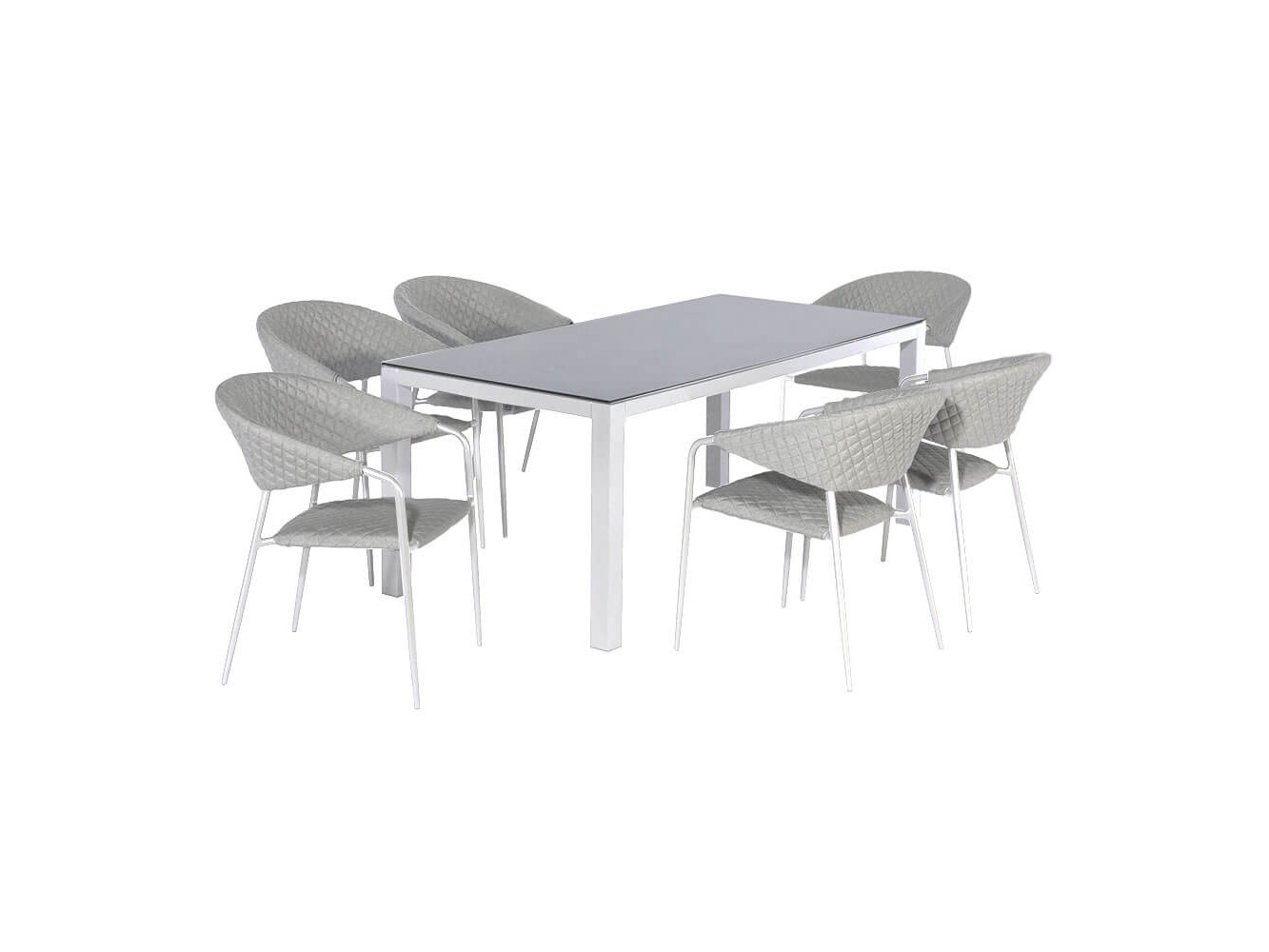 Conjunto de Jantar Rectangular Nuoro com 6 Lugares Conjunto de Jantar Rectangular Nuoro com 6 Lugares