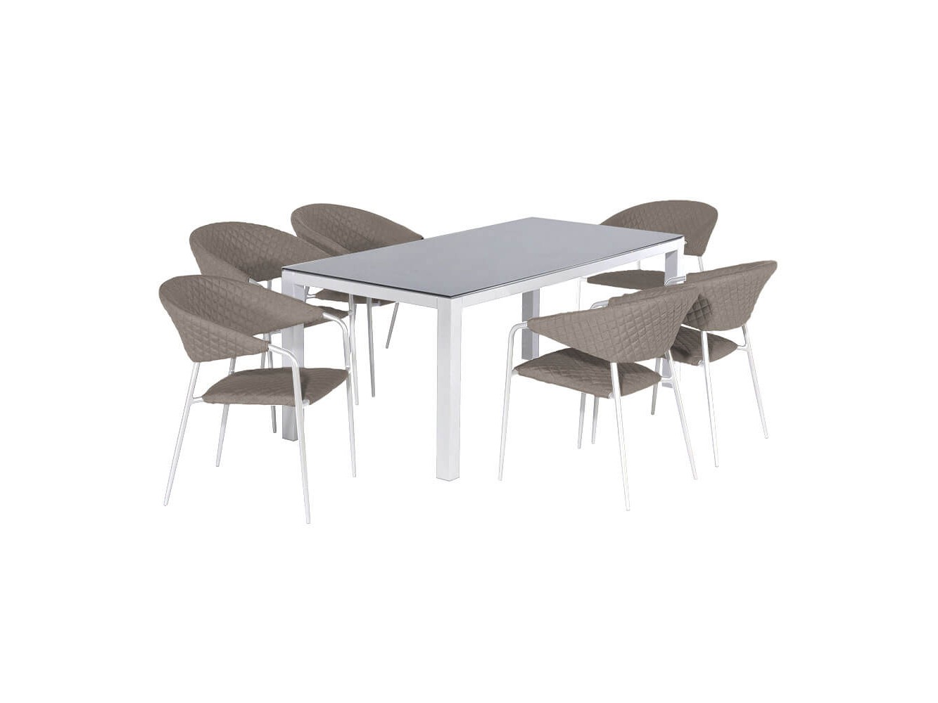 Conjunto de Jantar Rectangular Nuoro com 6 Lugares Conjunto de Jantar Rectangular Nuoro com 6 Lugares