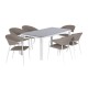 Conjunto de Jantar Rectangular Nuoro com 6 Lugares Conjunto de Jantar Rectangular Nuoro com 6 Lugares