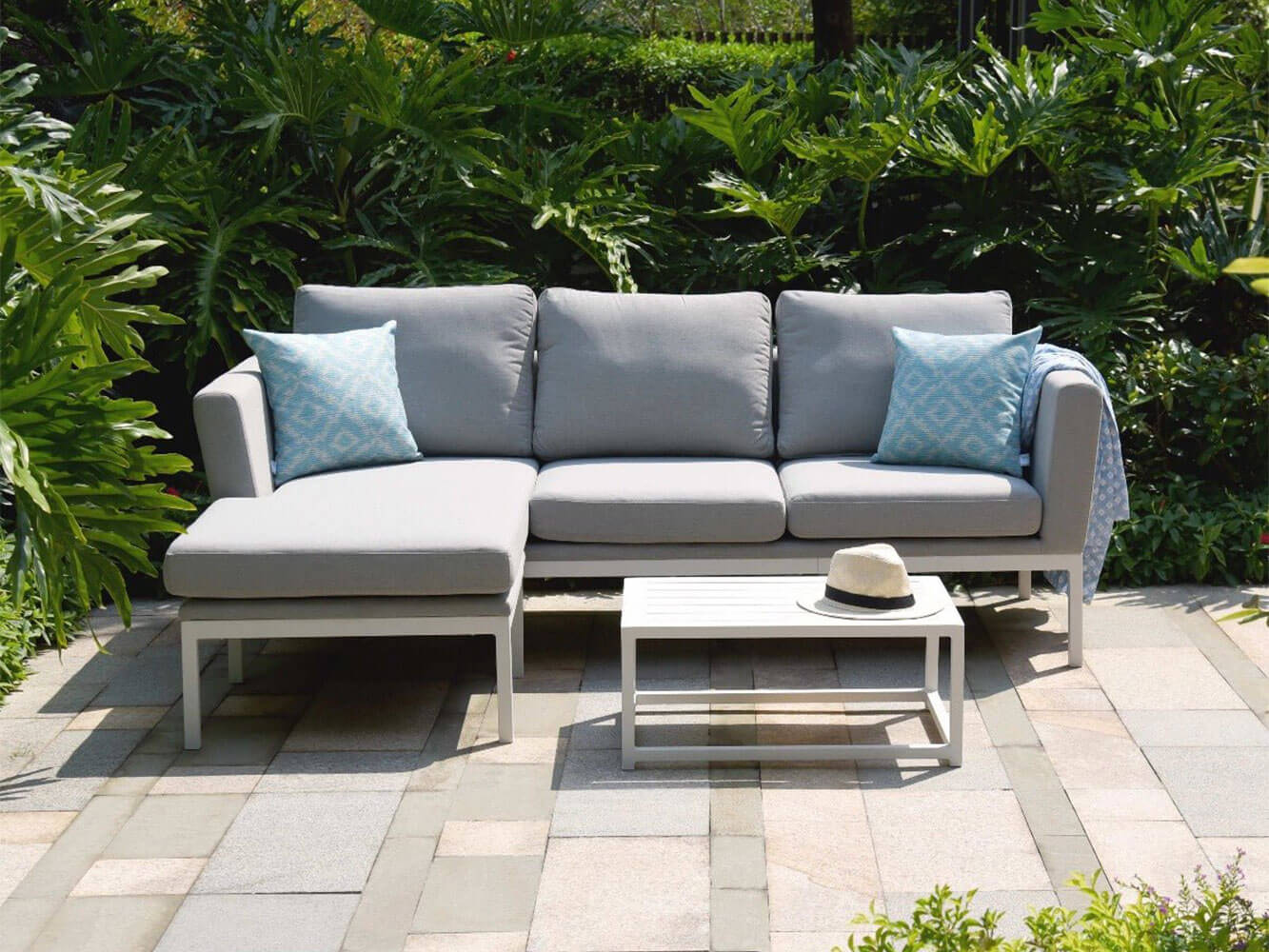 Ens. de Canapé avec Chaise Longue Argenta Ens. de Canapé avec Chaise Longue Argenta