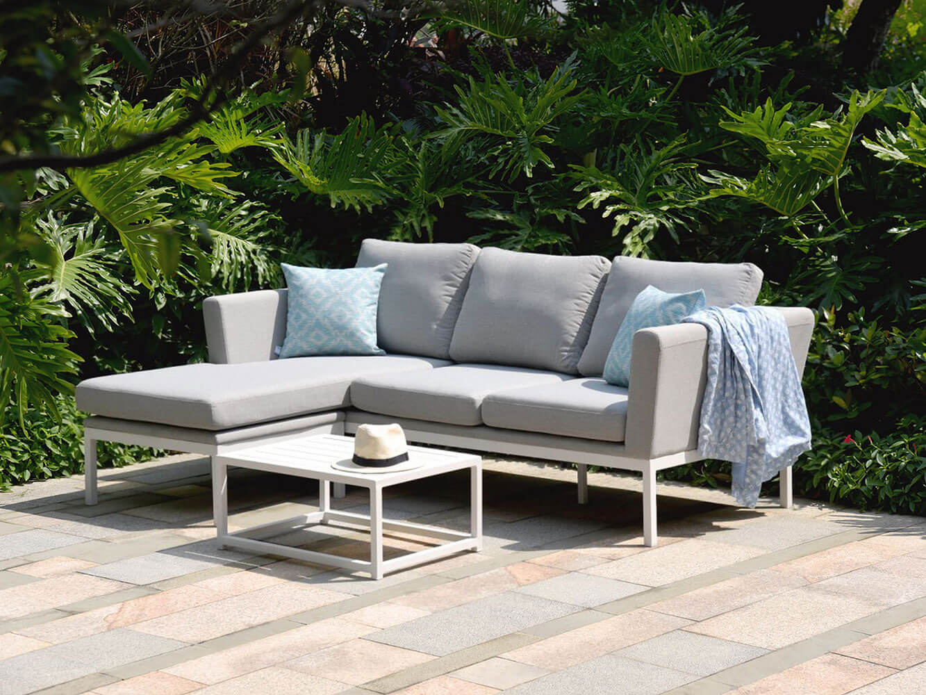 Ens. de Canapé avec Chaise Longue Argenta Ens. de Canapé avec Chaise Longue Argenta