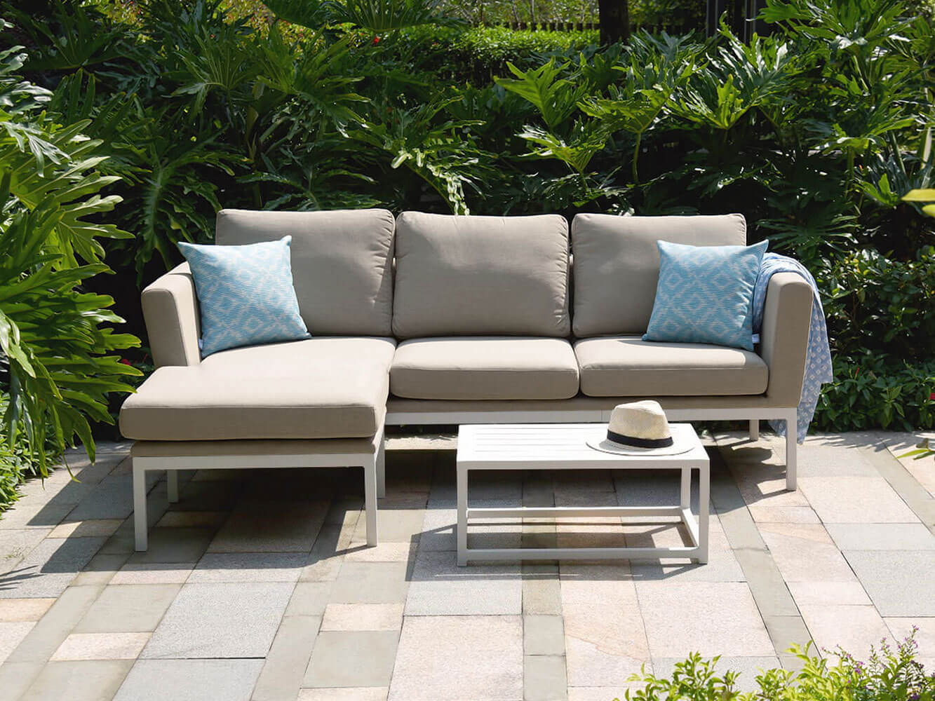 Ens. de Canapé avec Chaise Longue Argenta Ens. de Canapé avec Chaise Longue Argenta