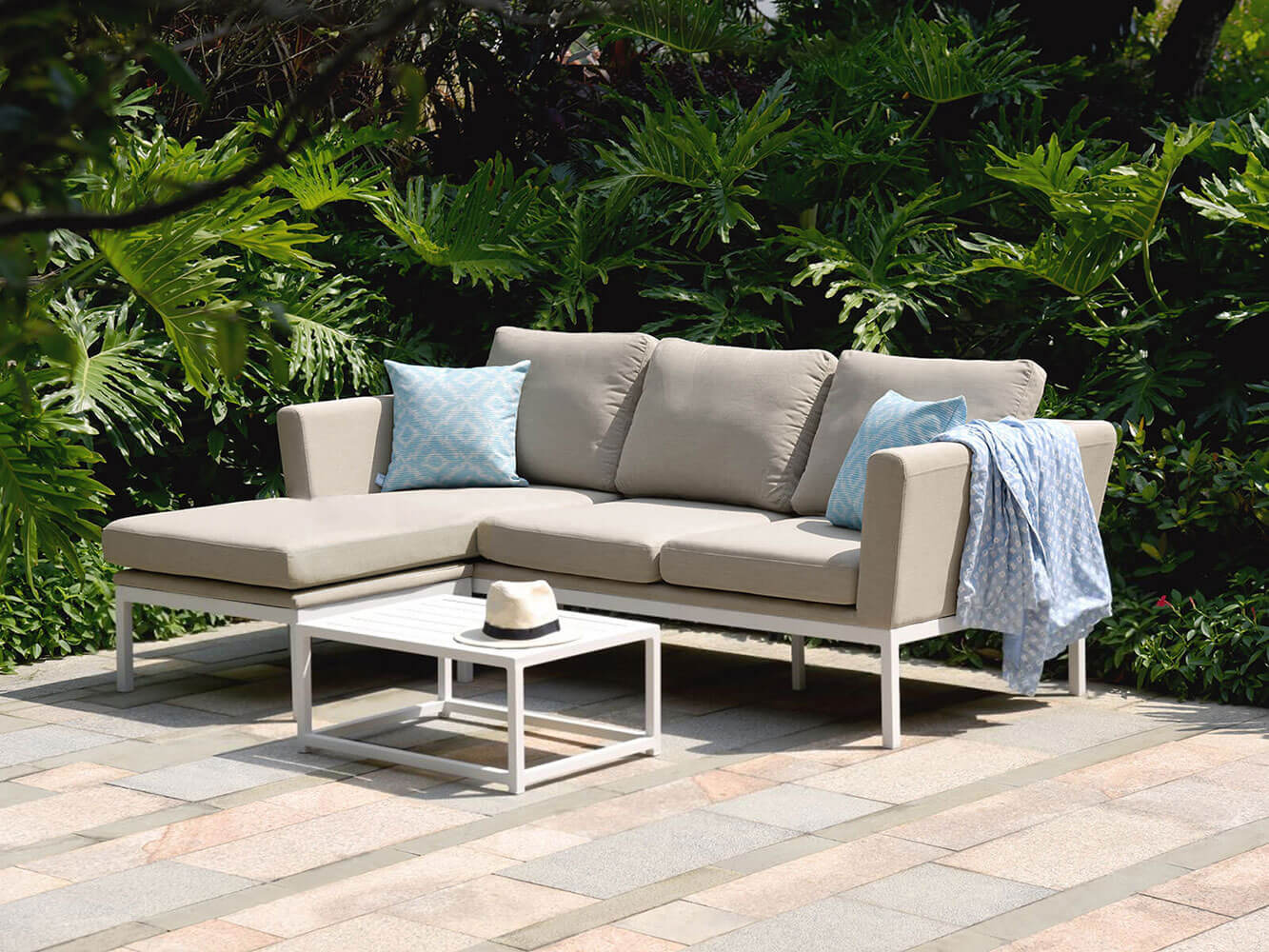 Ens. de Canapé avec Chaise Longue Argenta Ens. de Canapé avec Chaise Longue Argenta