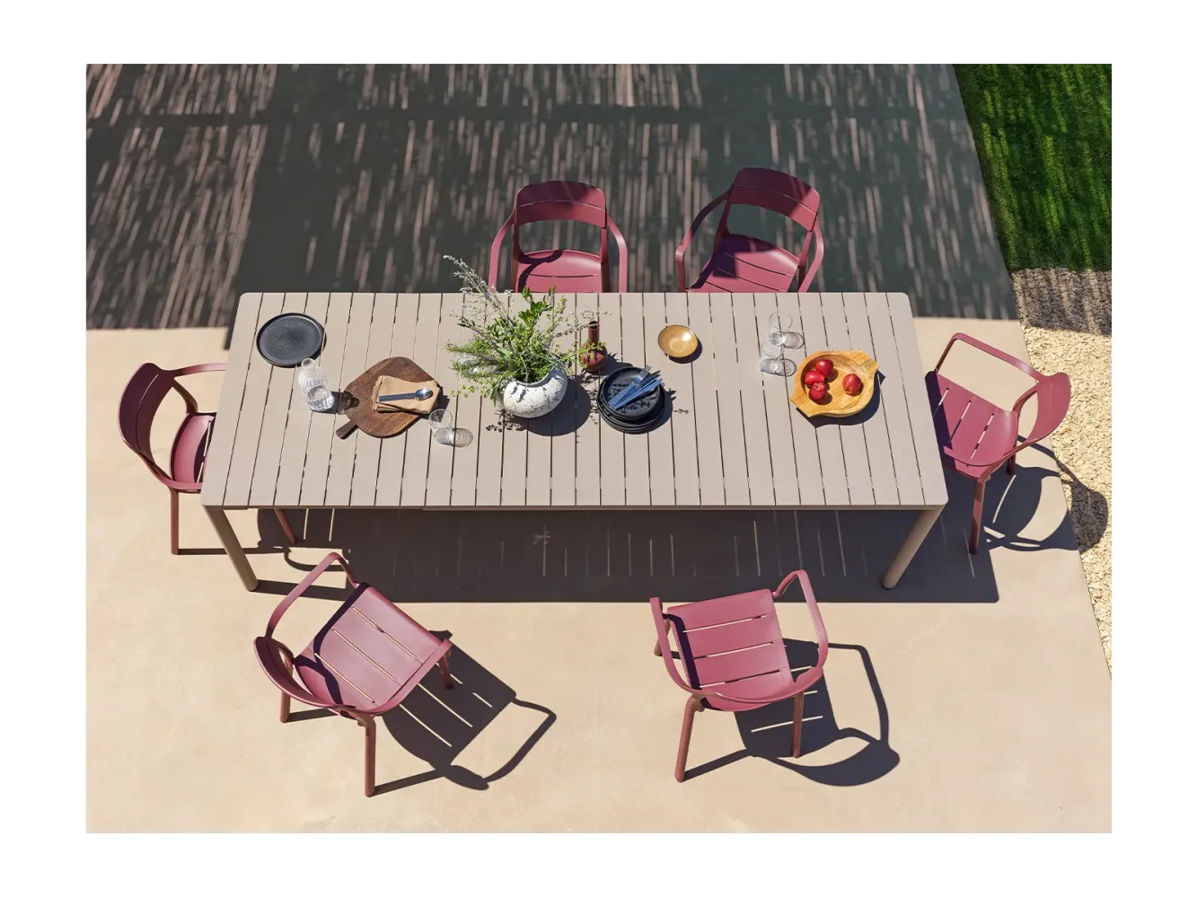 Mesa Tevere 210 Extensível - TORTORA Mesa Tevere 210 Extensível - TORTORA